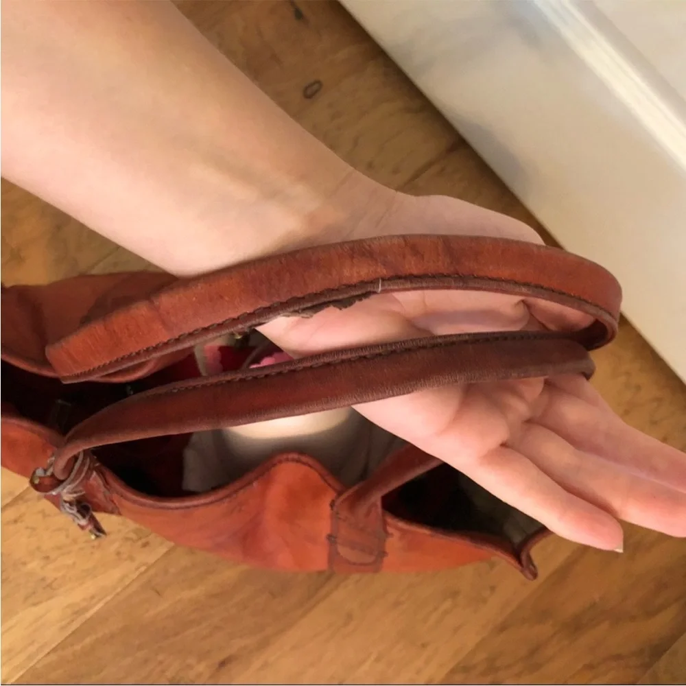 Frye leather campus shopper tote purse over night bag laptop case shoulder strap